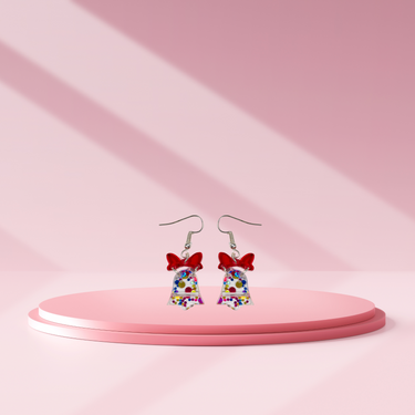 Confetti Bell Earrings - Unicorn Fart Productions